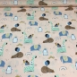Preview: Baumwolle | Sweet Party Elefant Giraffe | rosa